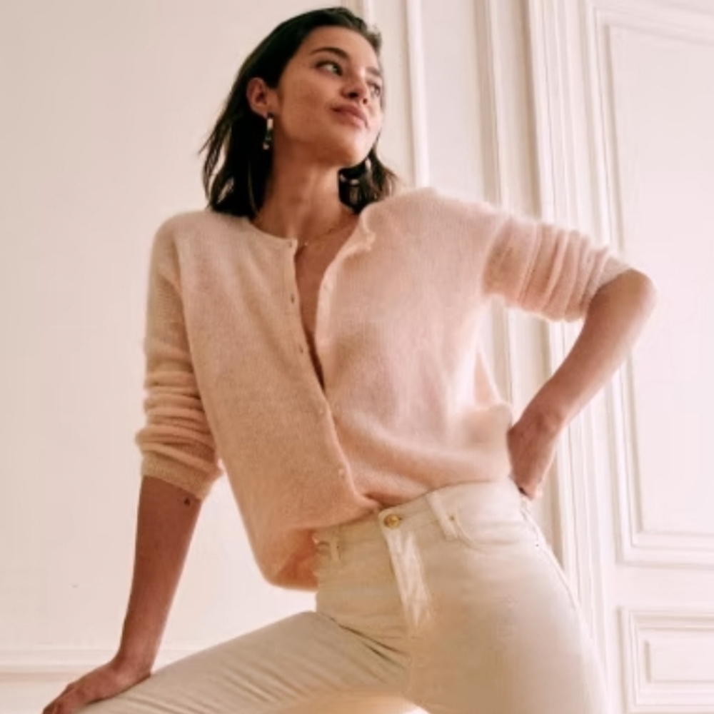 New sezane gilet Gaspard nude cardigan sweater women's medium